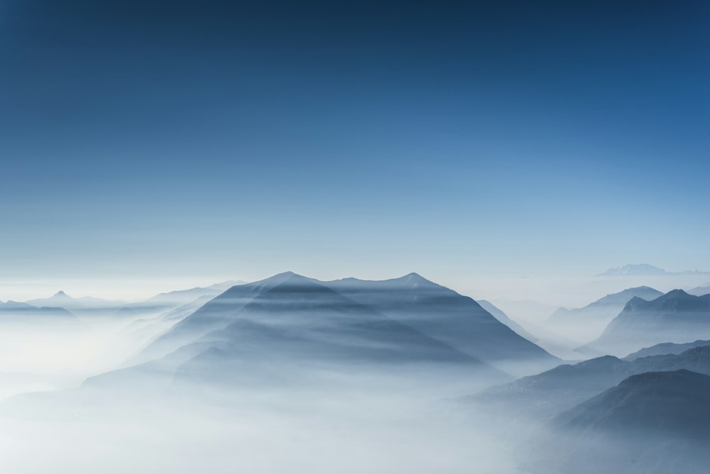 Layers of blue